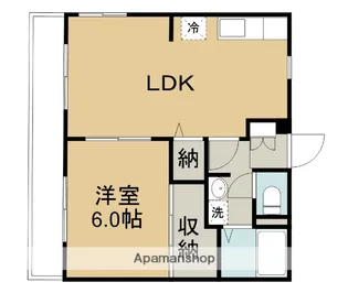 コーポビグラード【1階】の間取り
