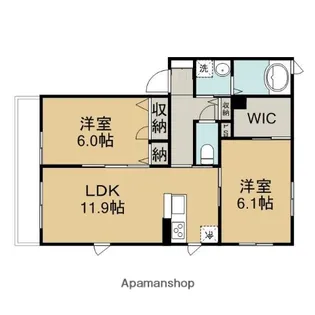 ショコラA【2階】の間取り