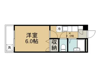 クロノス霞が関SOUTH【3階】の間取り