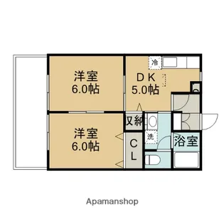 コンフォートポルテ【1階】の間取り