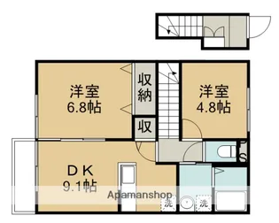 マッティーノN棟【2階】の間取り