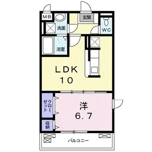 リバーサイドヒル【2階】の間取り