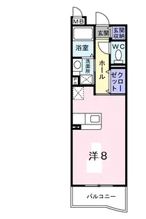 W・フォンターナ【1階】の間取り
