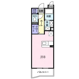 W・フォンターナ【2階】の間取り