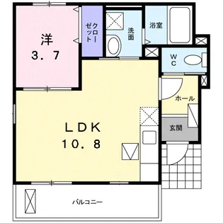 ノース ジェイド【1階】の間取り