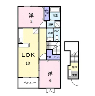 イリーデ・フィオーレ【2階】の間取り