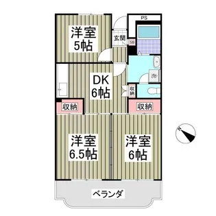 パークタウン鶴ヶ島【405号室】の間取り
