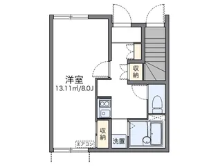 レオネクストあけぼの【1階】の間取り
