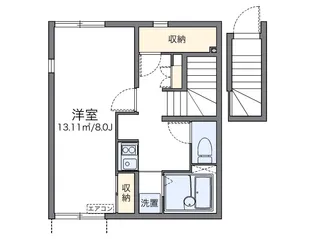 レオネクストあけぼの【2階】の間取り