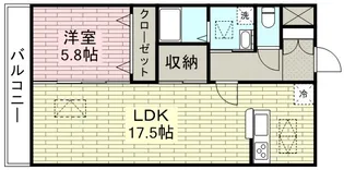 ルネス レヨンヴェール【1階】の間取り