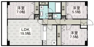 メリディアンガーデン雪月花【105号室号室】の間取り