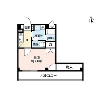 アンプルール フェール 本川越【3階】の間取り