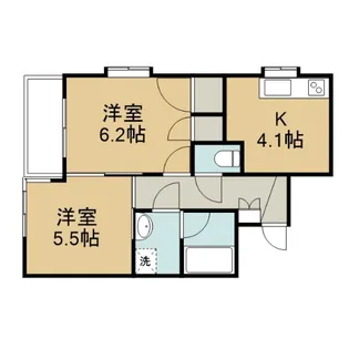 ドミ ジュネス【1階】の間取り