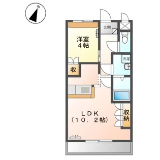 サンリヴィエール【2階】の間取り
