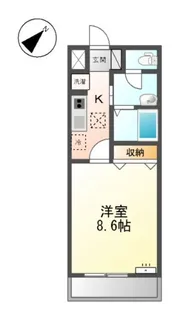 ビリーブⅠ【1階】の間取り