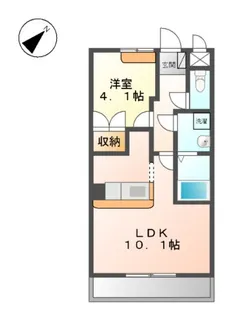 クラージュ【1階】の間取り