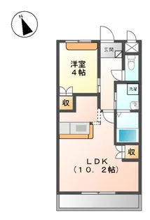 オーピュール【2階】の間取り