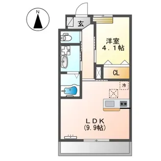フルーレ【1階】の間取り