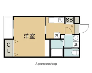 スクワイア【2階】の間取り
