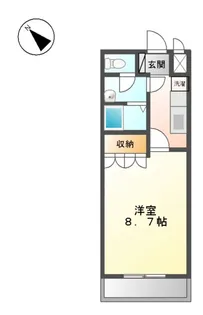 ビリーブ【00105号室】の間取り