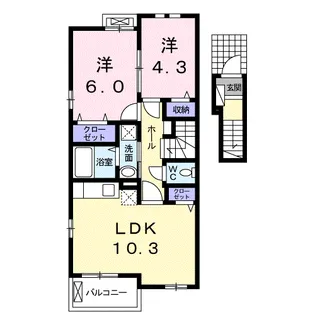ピーノ【2階】の間取り
