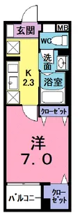 オレンティア【4階】の間取り