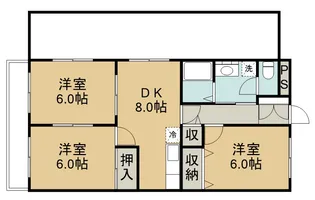 クリスタル松ヶ丘【5階】の間取り