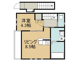 クローバー【2階】の間取り