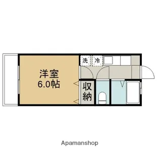 ユゲタマンション【2階】の間取り