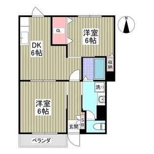 メゾン・ドゥ・レーヴ【1階】の間取り