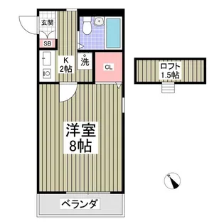 ニッショウハウスⅢ【1階】の間取り