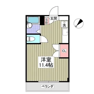 フェリオ毛呂山【5階】の間取り