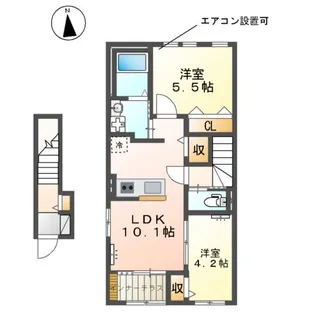 リベラル【2階】の間取り
