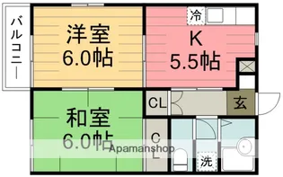 第2コヤノハイツ【1階】の間取り