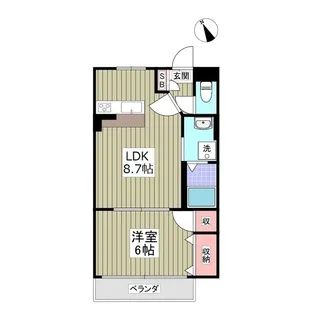 ランドール坂戸【3階】の間取り