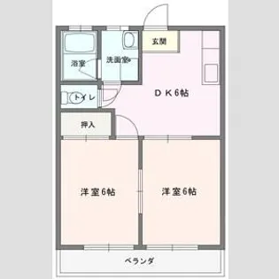 福田マンション【3階】の間取り