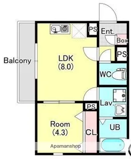 ジーメゾン川越南大塚【2階】の間取り