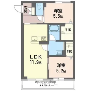 ルミエール【2階】の間取り