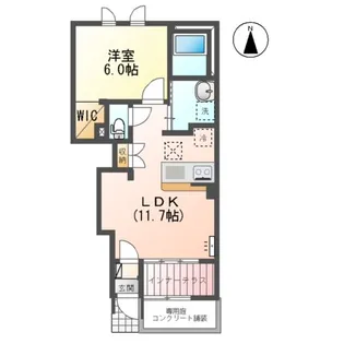 メゾン・ド・ユズ【1階】の間取り