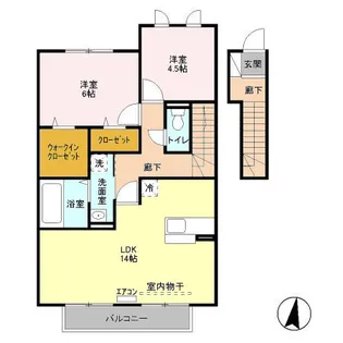 ベルセーヌ C【2階】の間取り