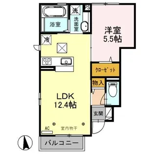 プランドール【1階】の間取り