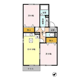 セジュール浅羽野【1階】の間取り