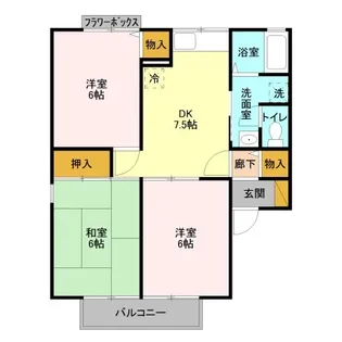 3DKの間取り画像