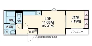 GRADUS若葉【3階】の間取り