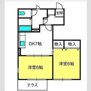 パークサイドラフィネ【1階】の間取り