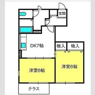 パークサイドラフィネ【1階】の間取り