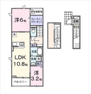 ノクターン【3階】の間取り