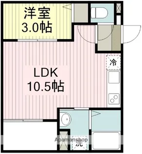 JACK MATOBA Ⅱ【2階】の間取り