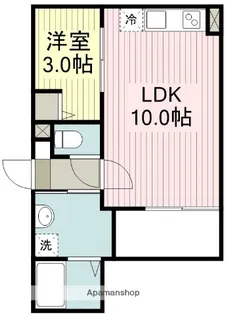 JACK MATOBA Ⅱ【1階】の間取り