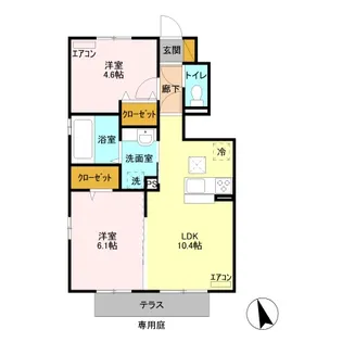 リーブル V【1階】の間取り